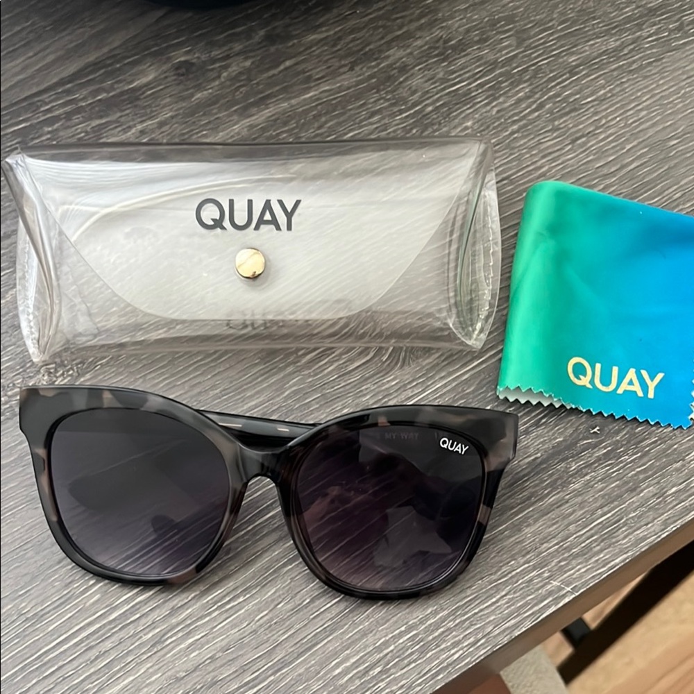 Quay Australia Black and Gray Sunglasses